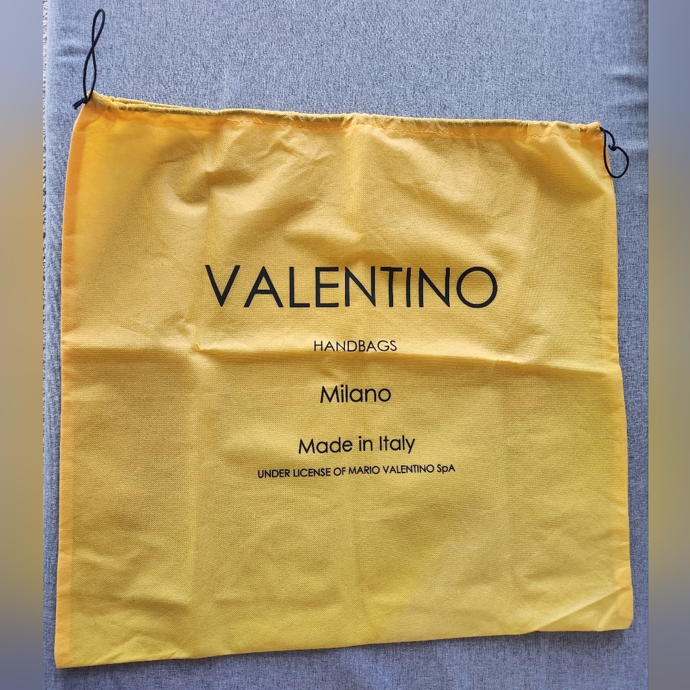 Valentino Yellow Logo Drawstring Dust Bag